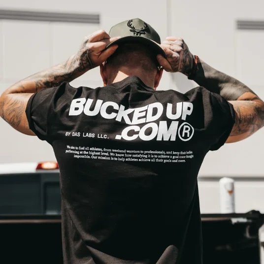 Bucked Up community, product in hand